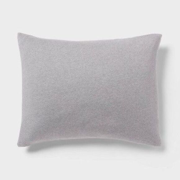 Threshold - Full/Queen Modern Jersey Duvet and Sham Set Gray H Gray - Picture 4 of 4